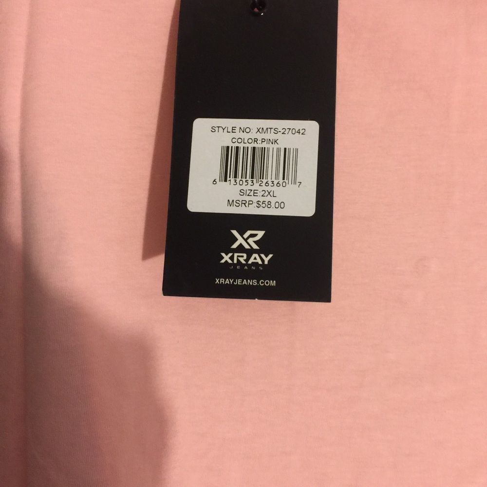 XRAY Jeans Graphic Pink Shirt NWT - Picture 6 of 7
